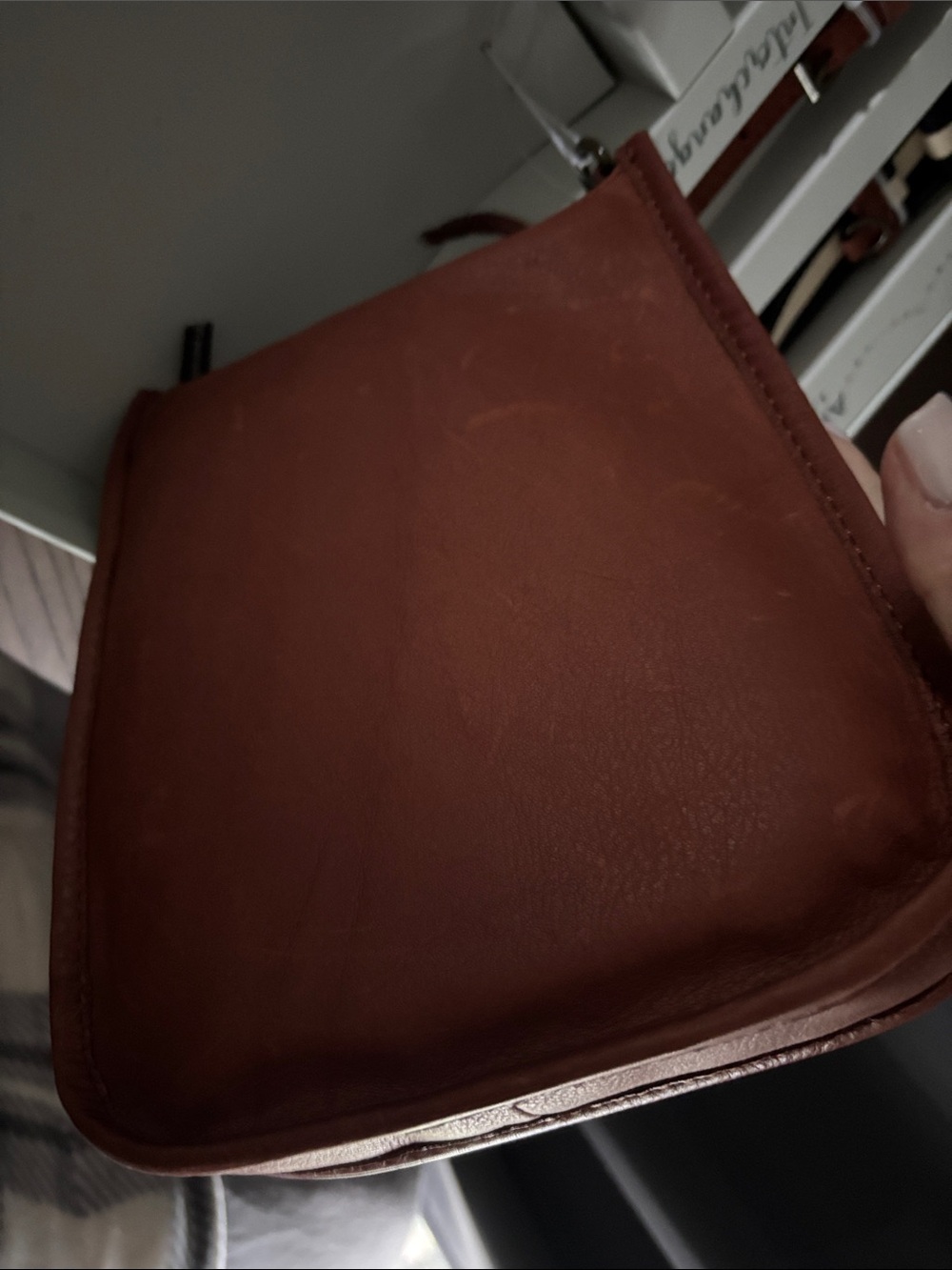 American Leather Co. Bag set in Chestnut w/ interchangeable straps & coin pouch - Picture 5 of 5